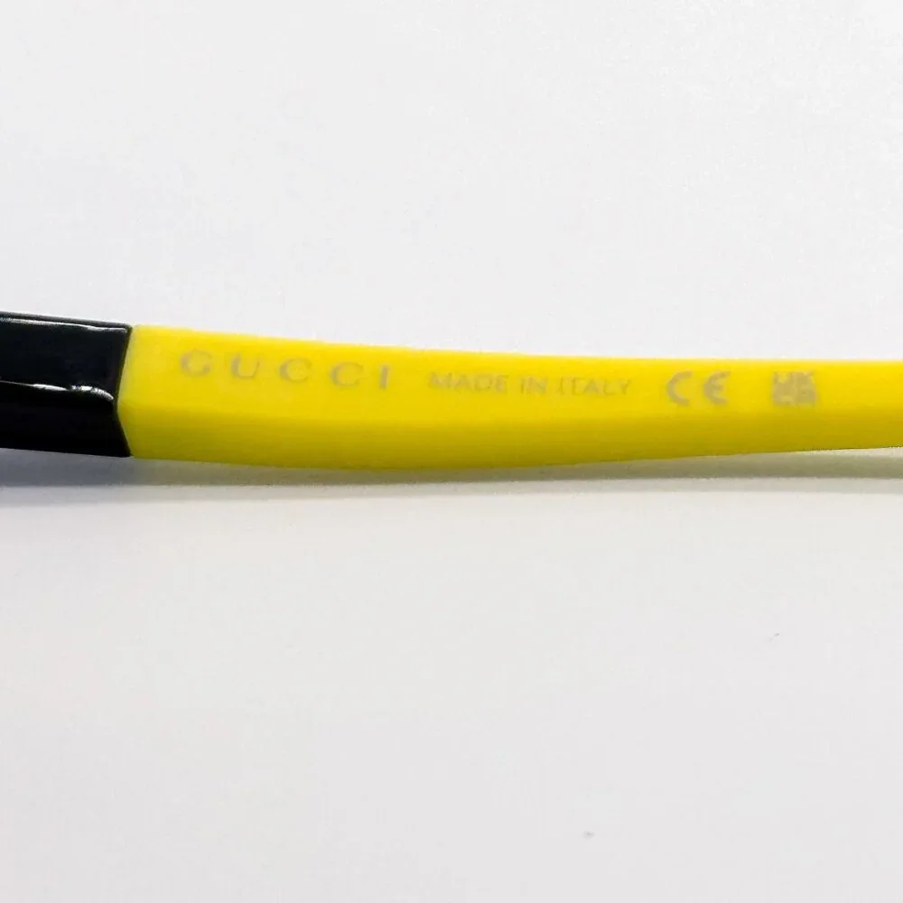 NEW GUCCI GG1736S 004 SHIELD YELLOW UNISEX SUNGLASSES GUCCI